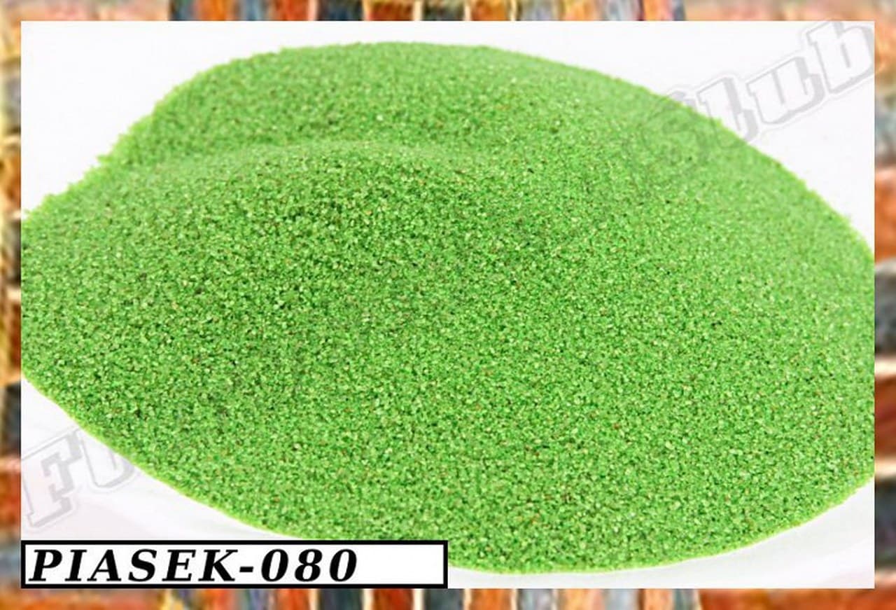 Piasek kwarcowy 0,1-0,4mm, 0,5kg, zielony