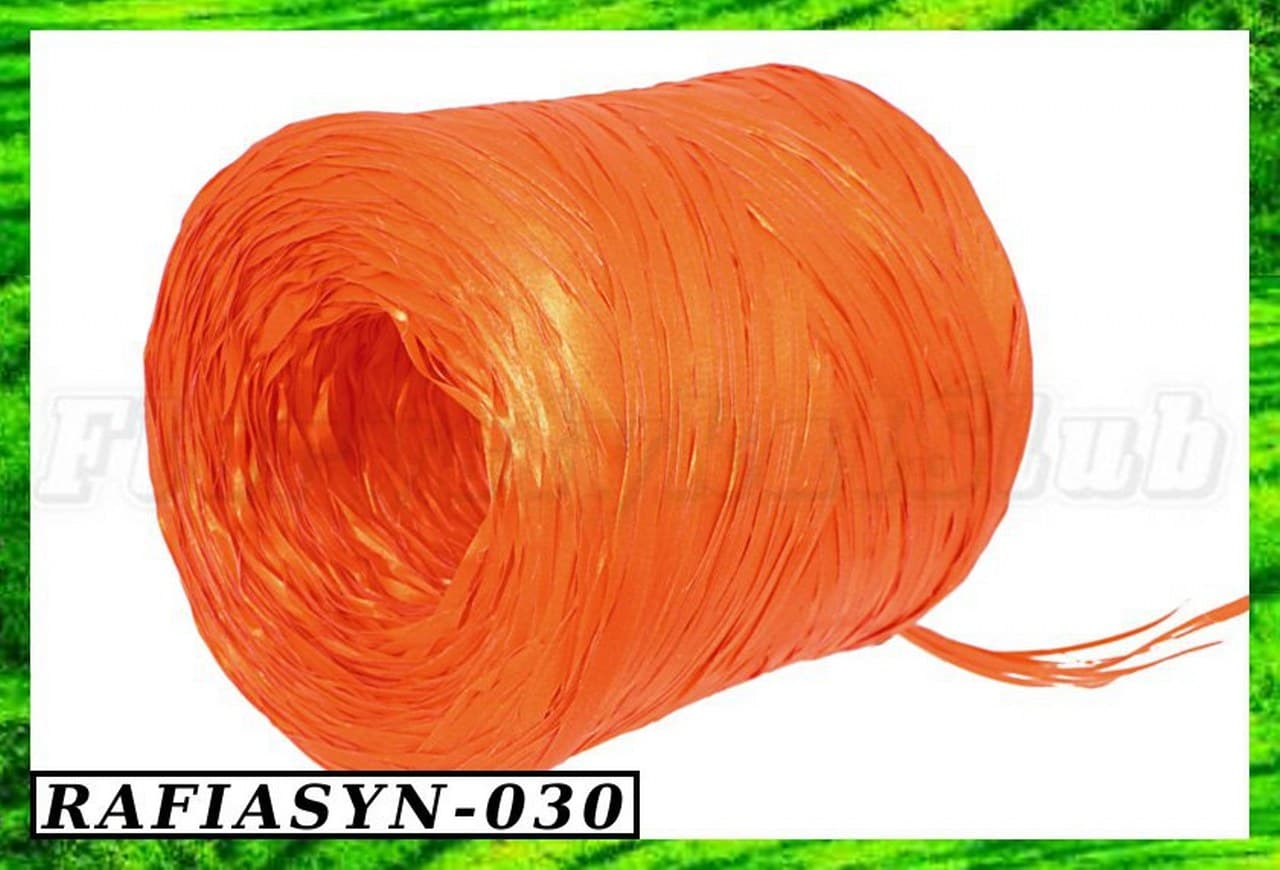 Rafia Syntetyczna 200 metrów pomarańczowa