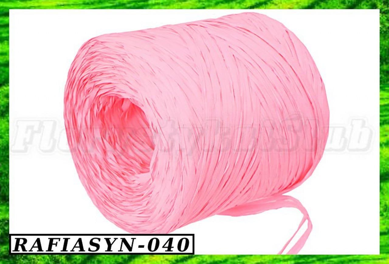 Rafia Syntetyczna 200 metrów różowa
