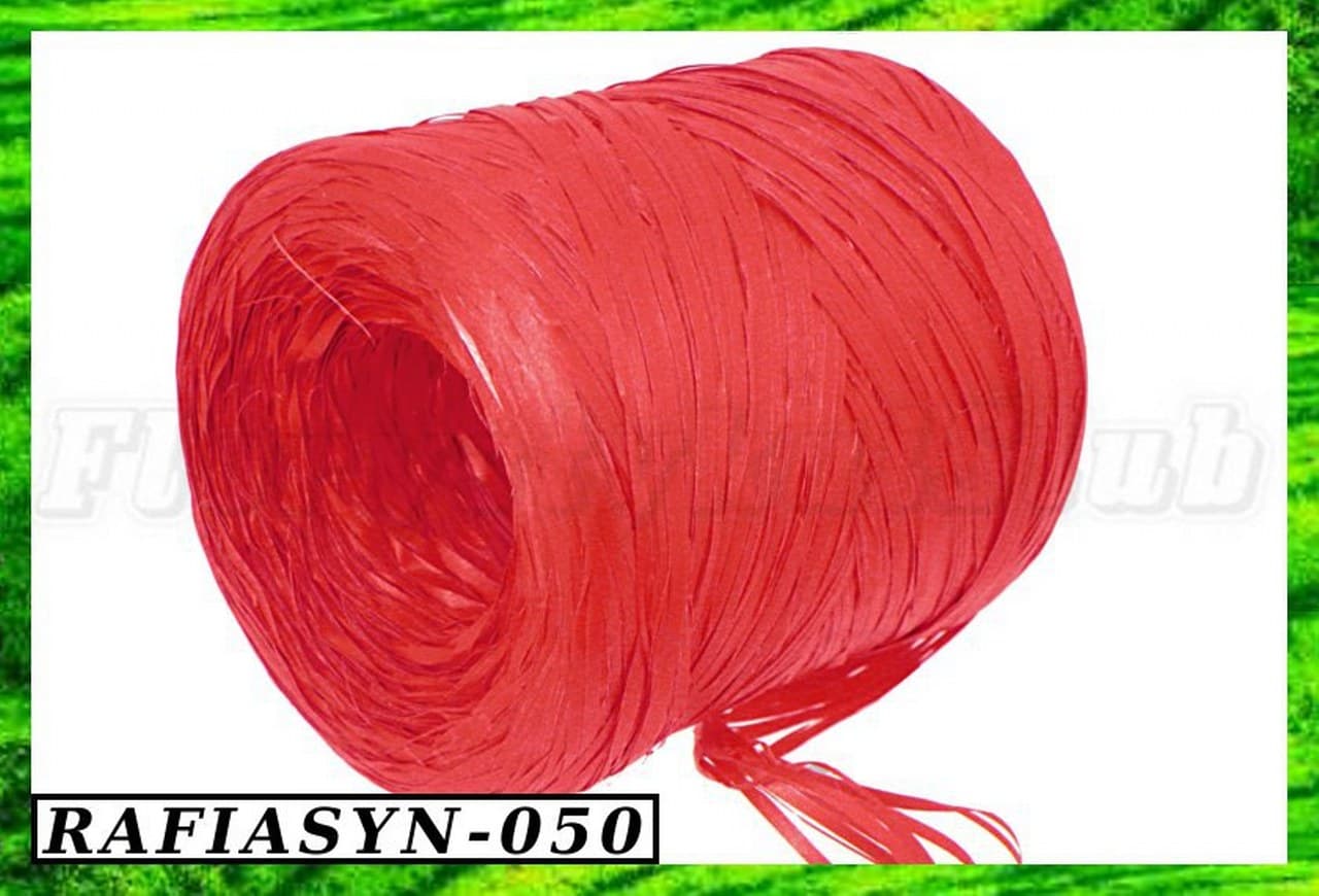 Rafia Syntetyczna 200 metrów czerwona