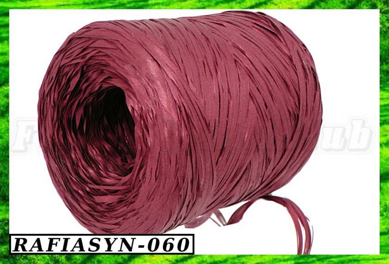Rafia Syntetyczna 200 metrów bordowa