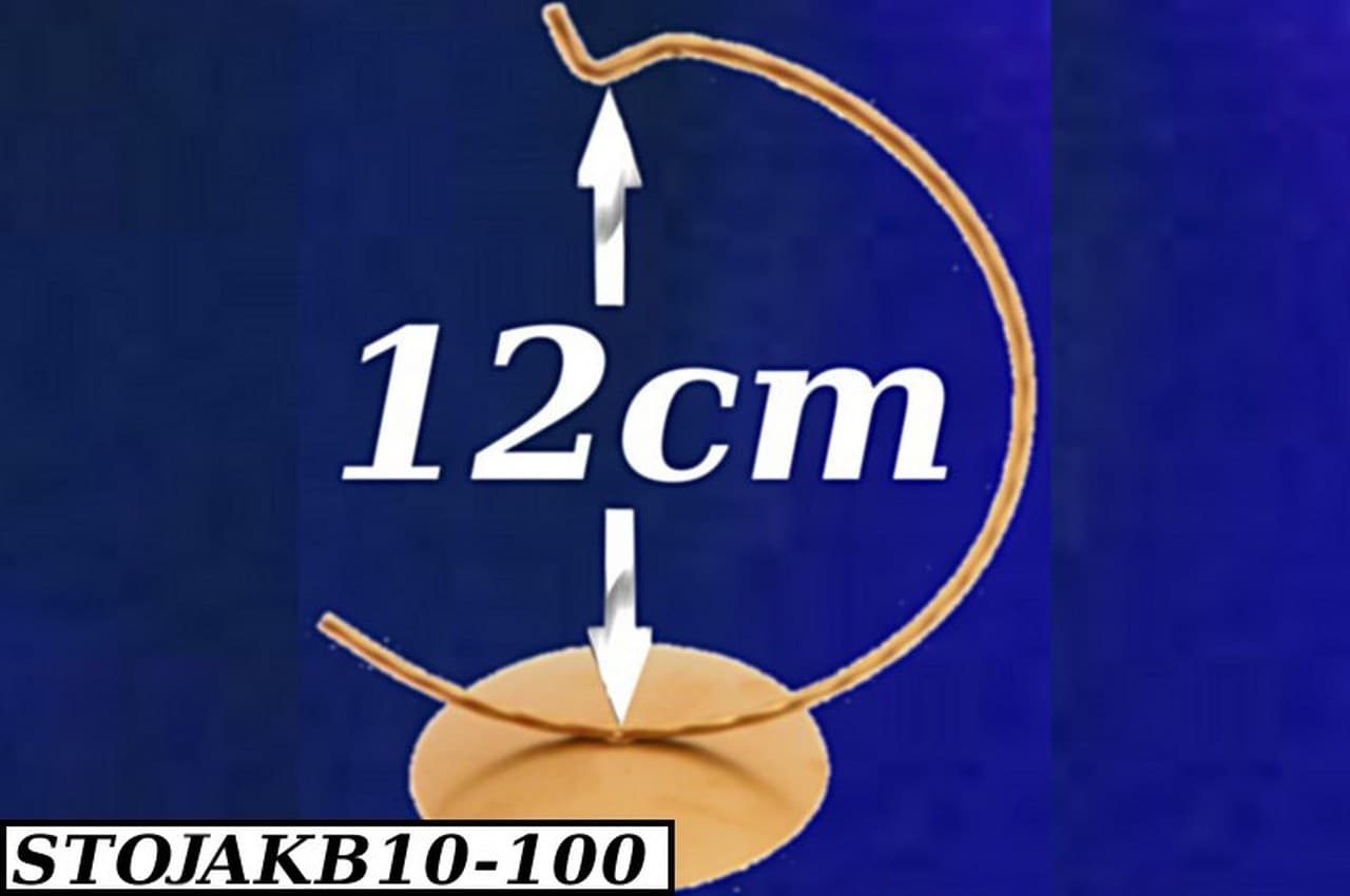 Stojak na bombki, jajka, 10cm, złoty