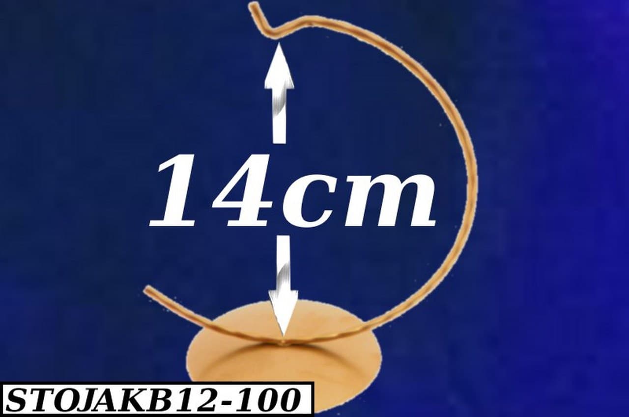 Stojak na bombki, jajka, 12cm, złoty 