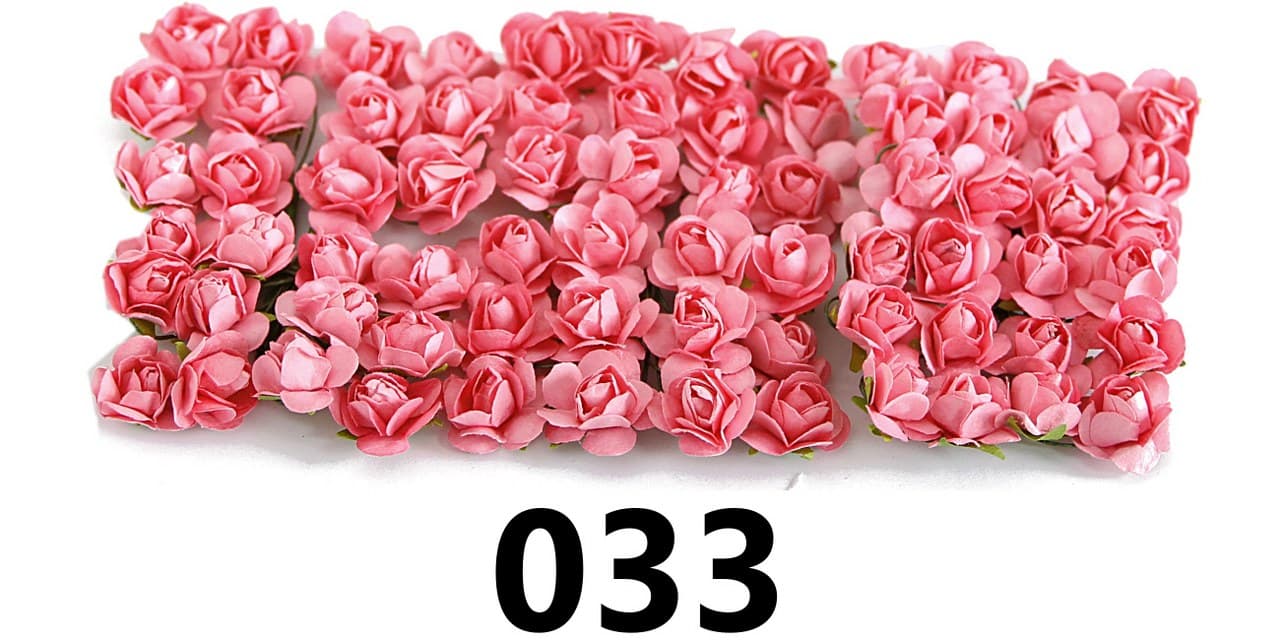 Kwiaty papierowe 15mm/72szt, łososiowe