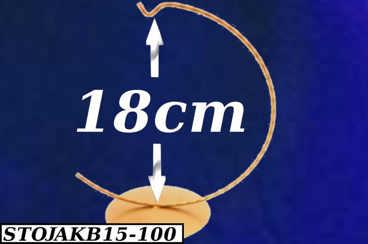 Stojak na bombki, jajka, 15cm złoty 