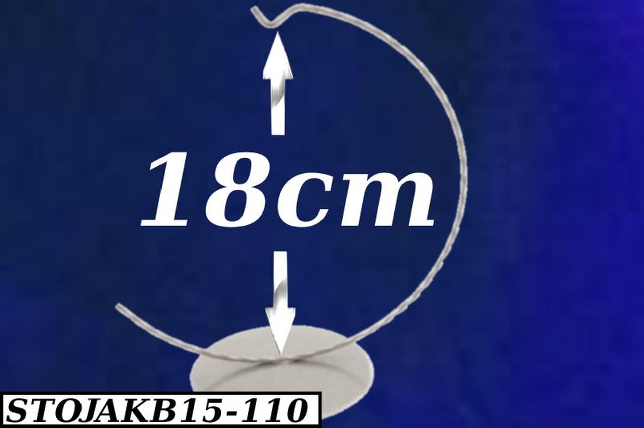 Stojak na bombki, jajka, 15cm srebrny 