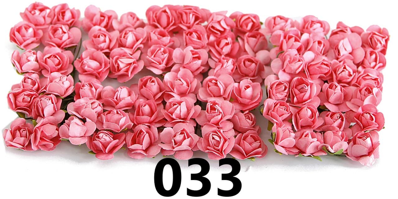 Kwiaty papierowe 20mm/72szt, łososiowe