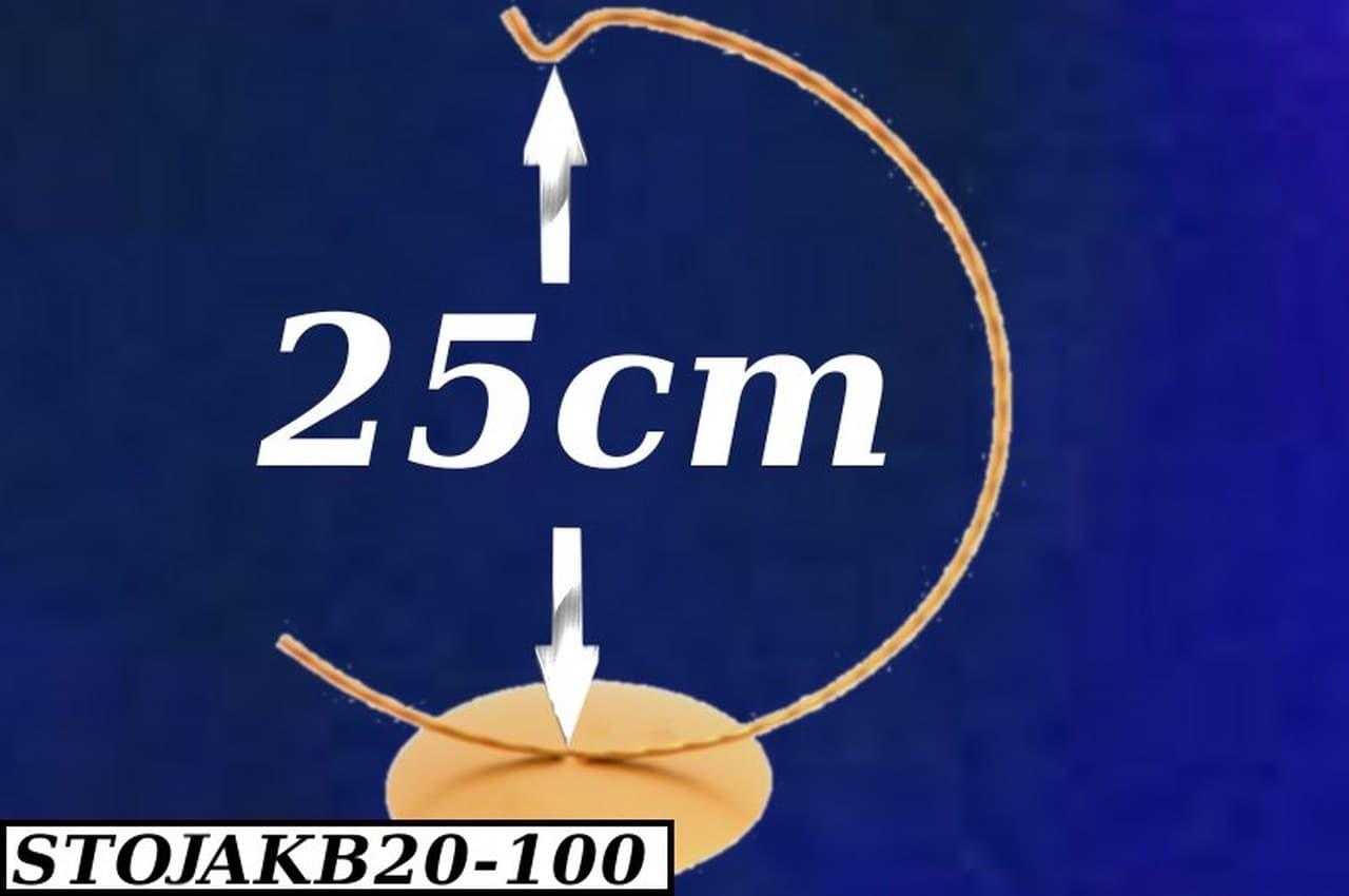 Stojak na bombki, jajka, 20cm złoty 