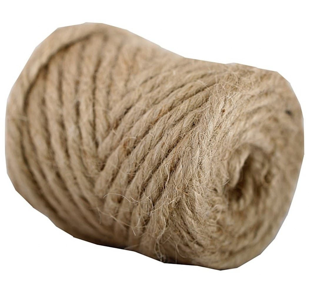 Sznurek jutowy pleciony, gr. 5mm/200g/ ok. 19mb