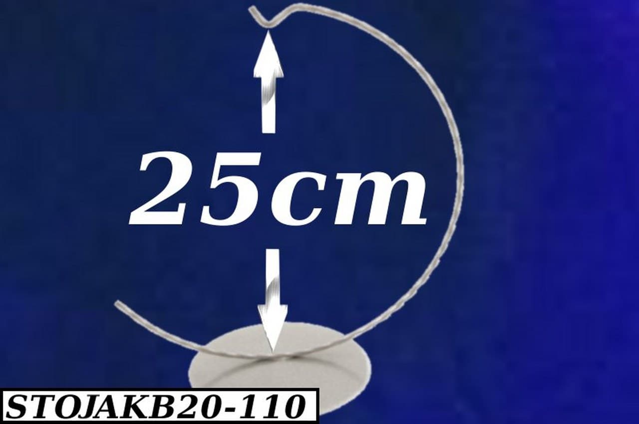 Stojak na bombki, jajka, 20cm srebrny 