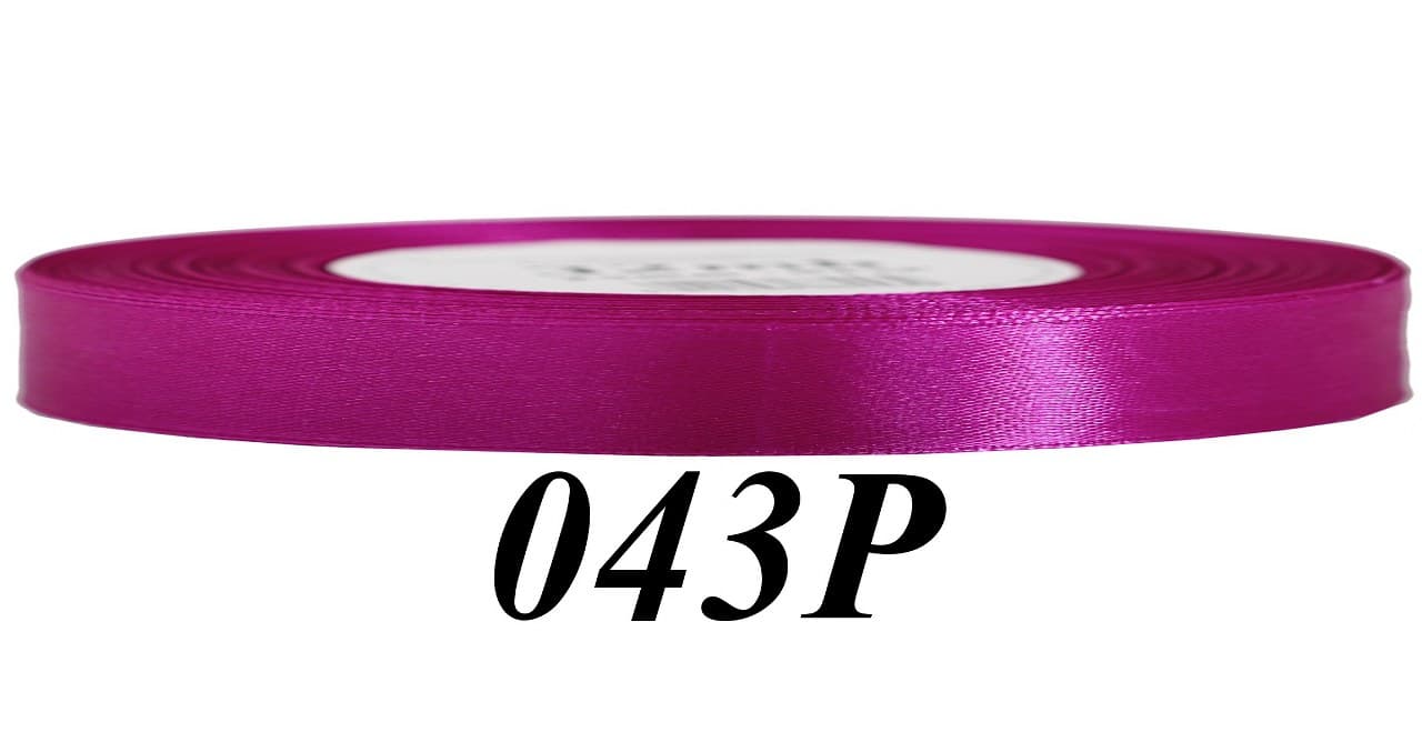 Wstążka satynowa 6mm/32mb, purpurowa