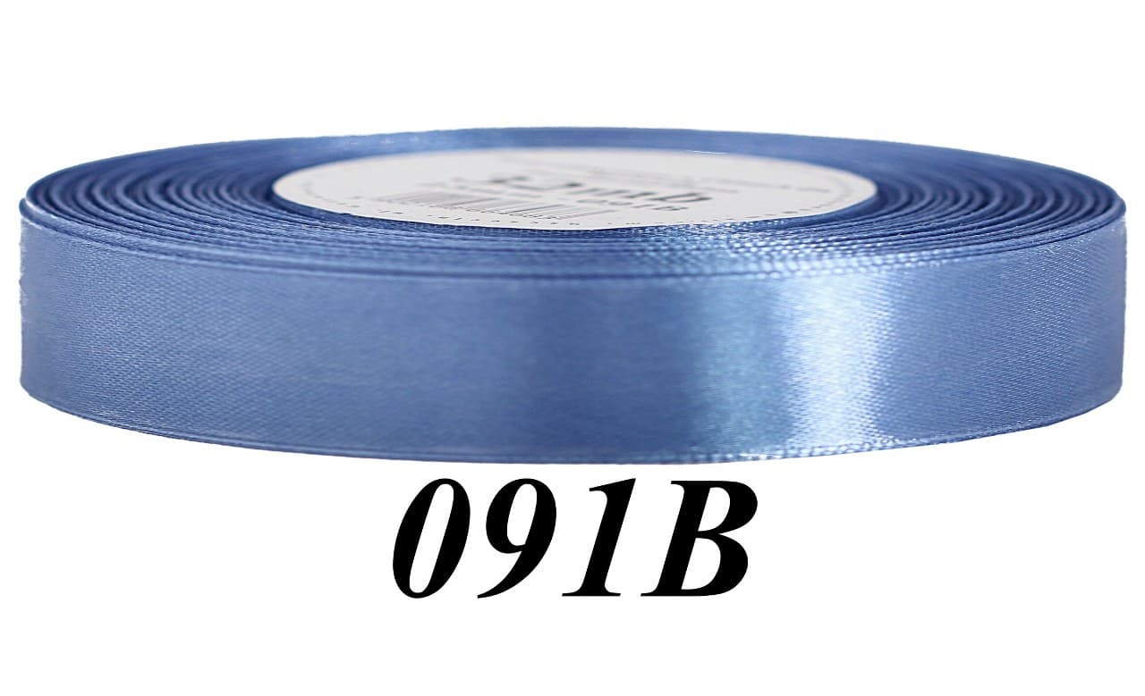 Wstążka satynowa 12mm/32mb, brudny błękit