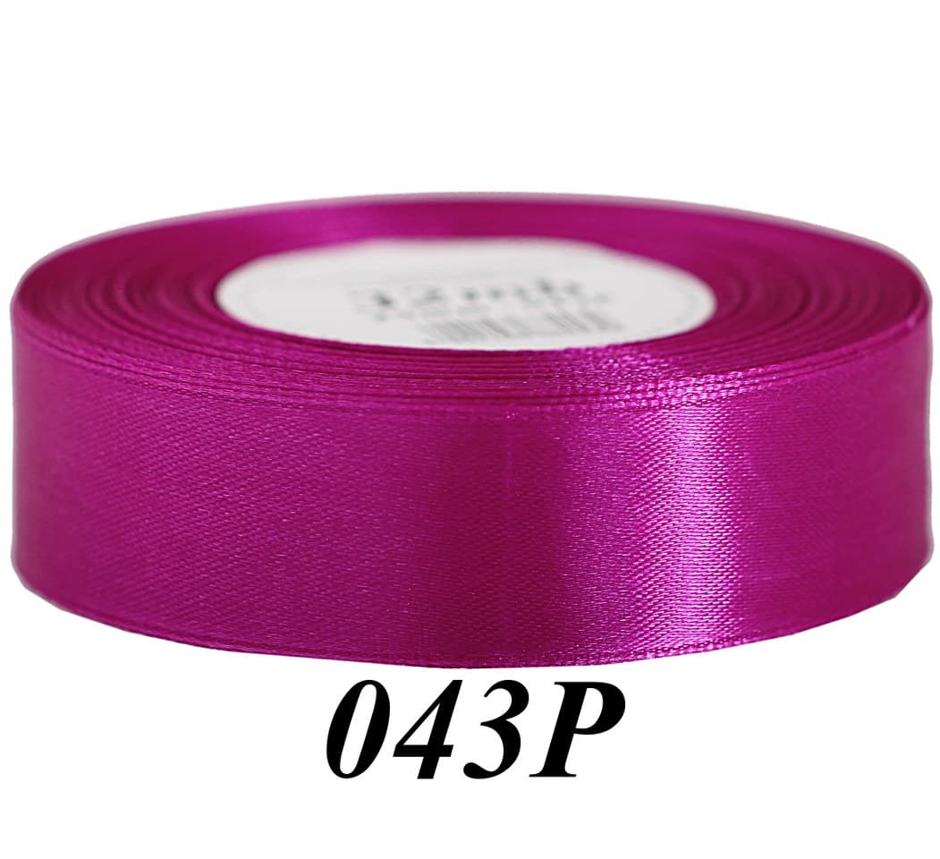 Wstążka satynowa 25mm/32mb, purpurowa