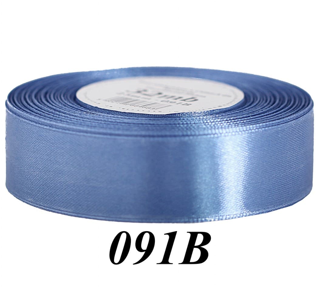 Wstążka satynowa 25mm/32mb, brudny błękit