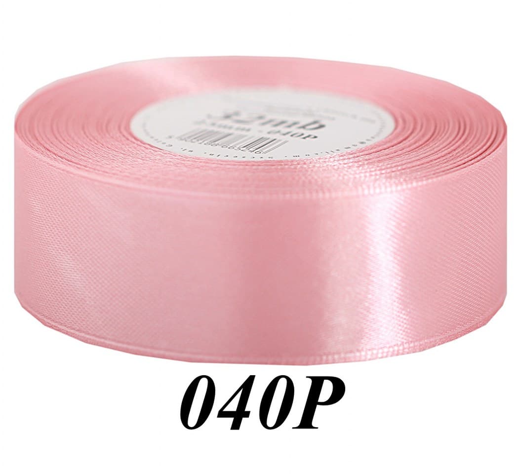 Wstążka satynowa 38mm/32mb, przydymiany róż