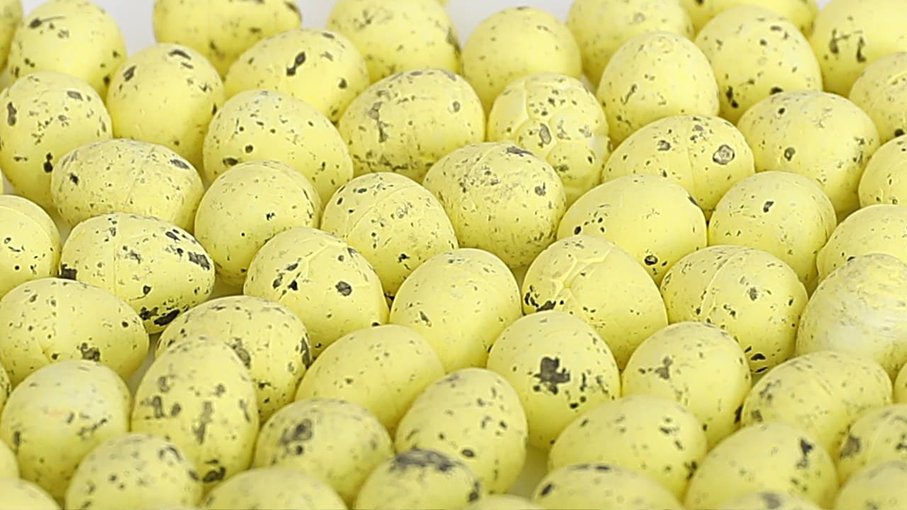 Jajko styropianowe. 15x18mm/100szt, żółte