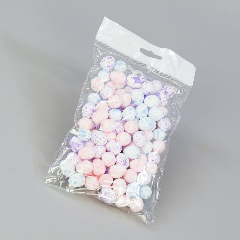 Jajko styropianowe. 15x18mm/100szt, różowe