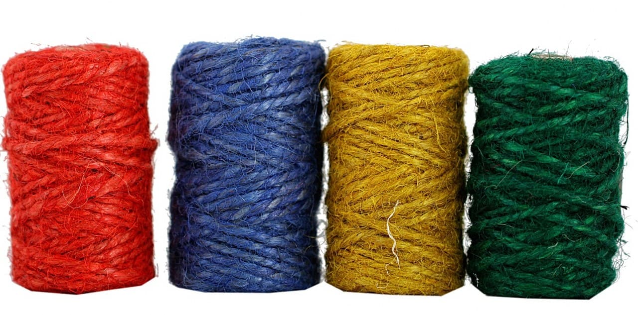 Sznurek jutowy, 30g/15mb, kolorowy