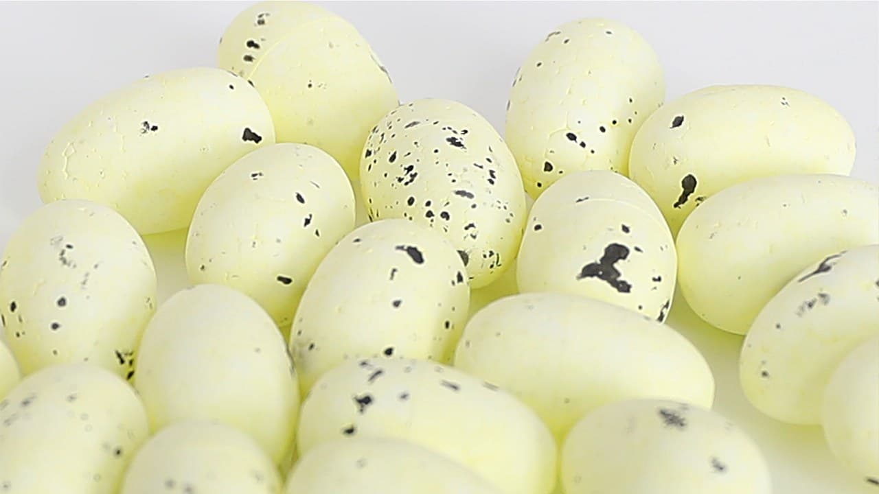 Jajko styropianowe. 20x30mm/24szt, kremowe