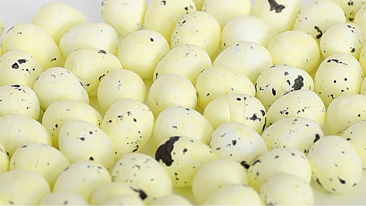 Jajko styropianowe. 15x18mm/100szt, kremowe