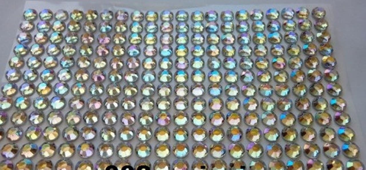 Dżety samoprzylepne  4mm/440szt srebrne mieniące