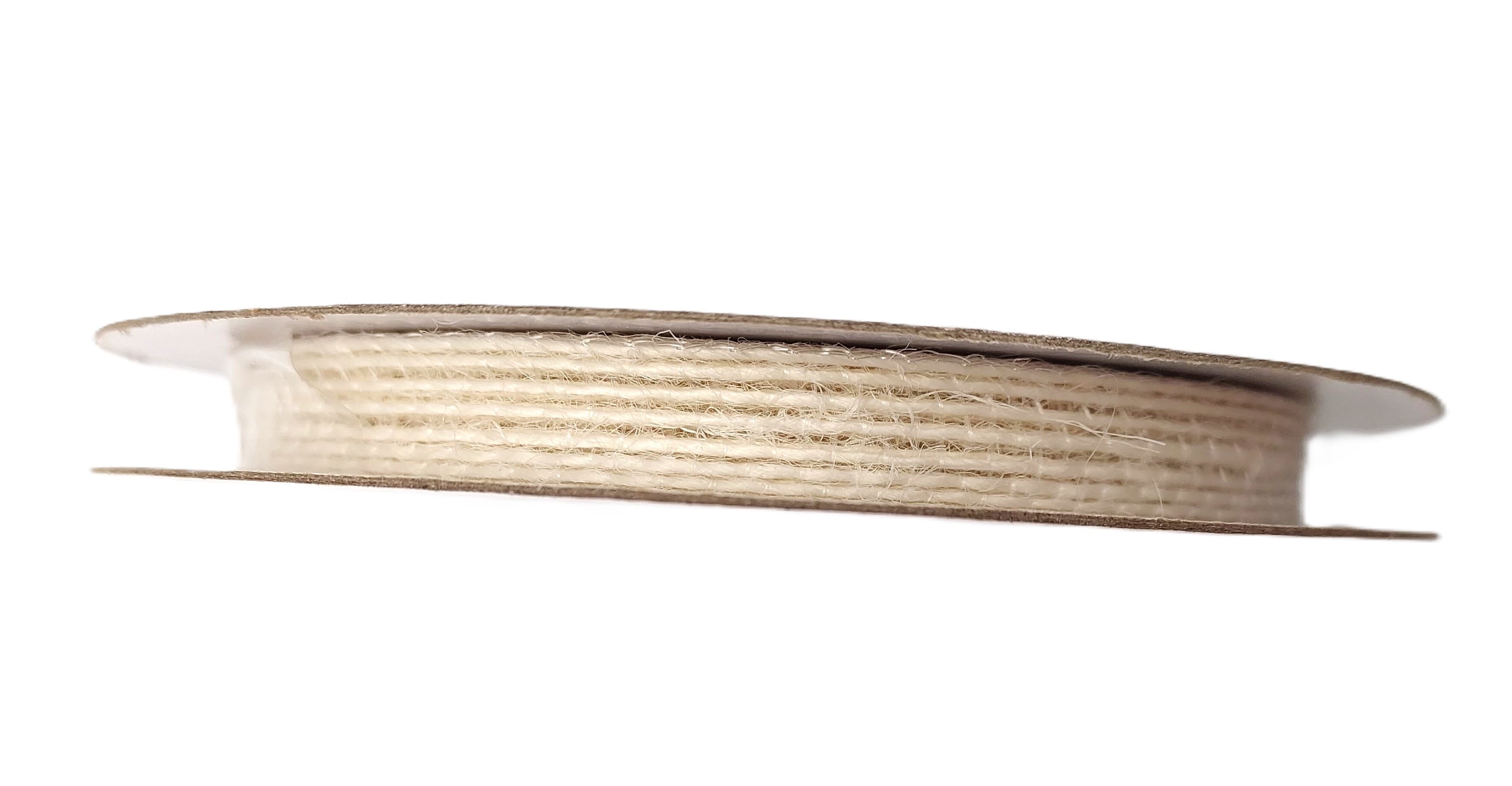 Wstążka jutowa 9mm/9mb, wybielana
