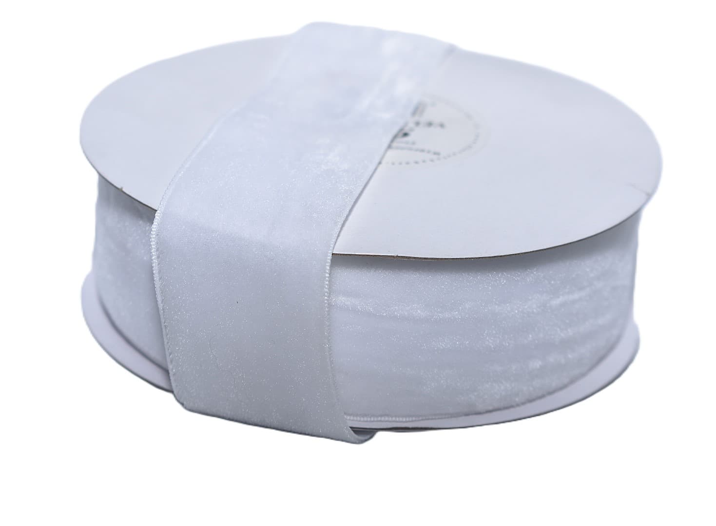 Wstążka aksamitna velvetowa, 38mm/9mb, biała