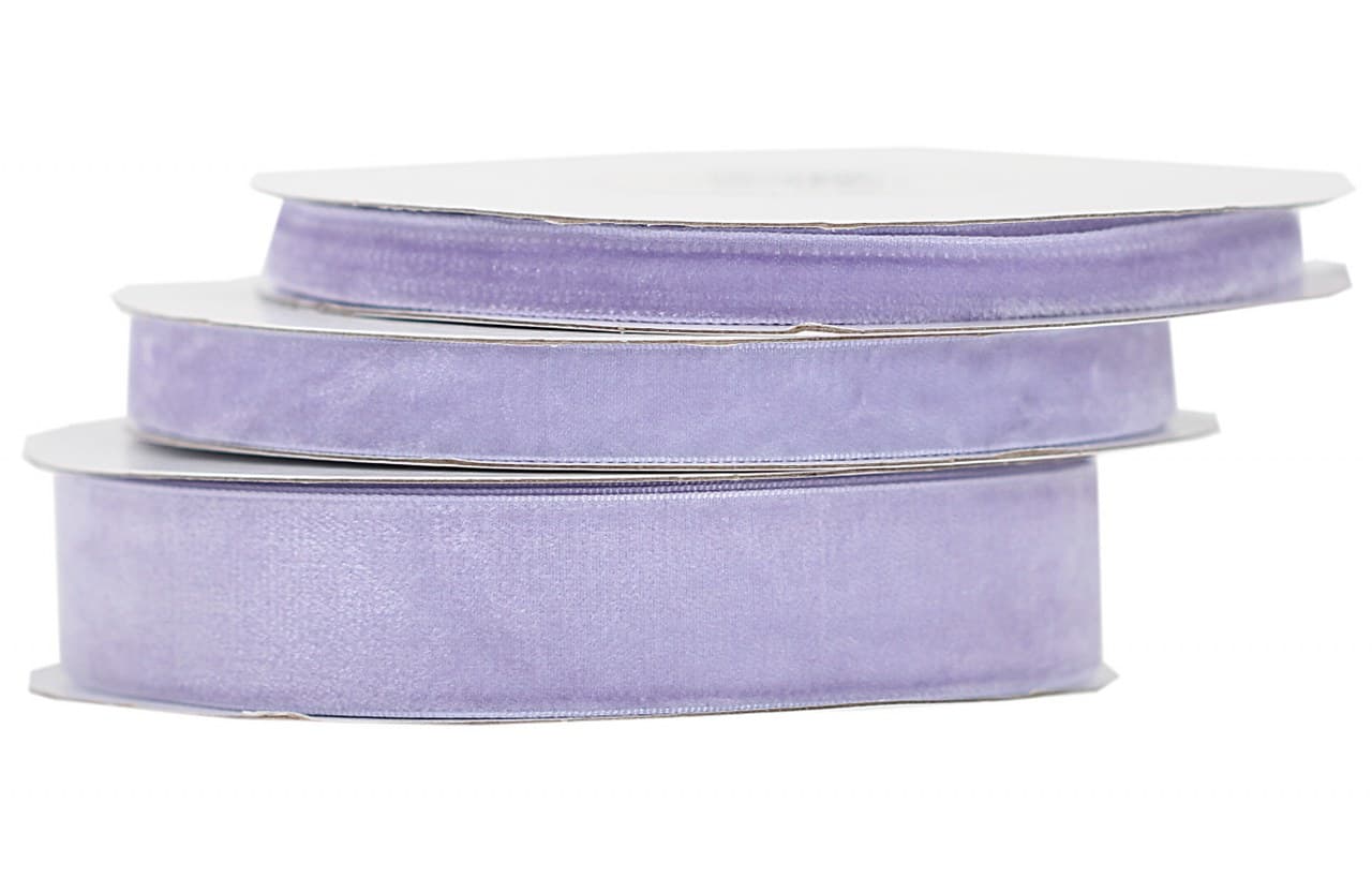 Wstążka aksamitna velvetowa, 9mm/9mb, wrzosowa