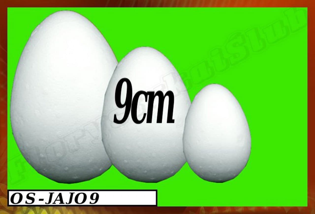 Jajko styropianowe, wys. 9cm/1szt.