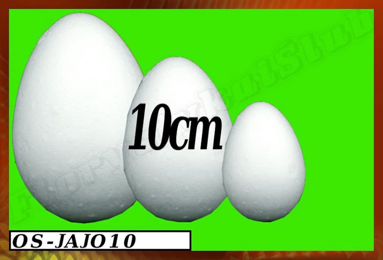 Jajko styropianowe, wys. 10cm/1szt.