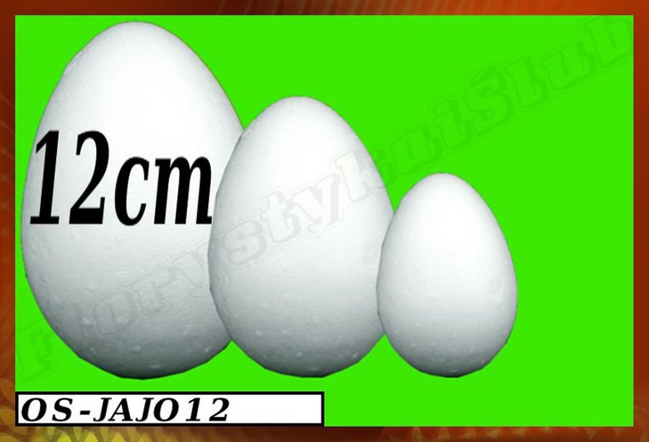 Jajko styropianowe, wys. 12cm/1szt.