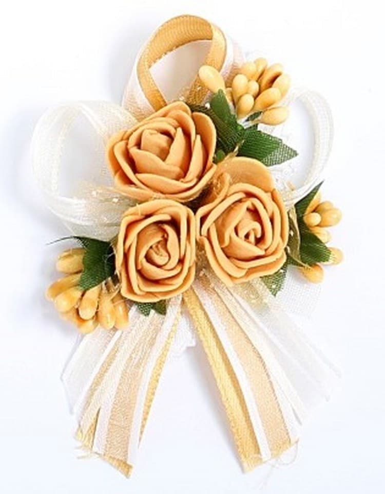 Kotyliony dla Rodziców Kwiat, 6x9cm, złoty