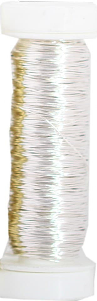 Drut stalowy metal 0,3mm/25g/ok.50mb, srebrny