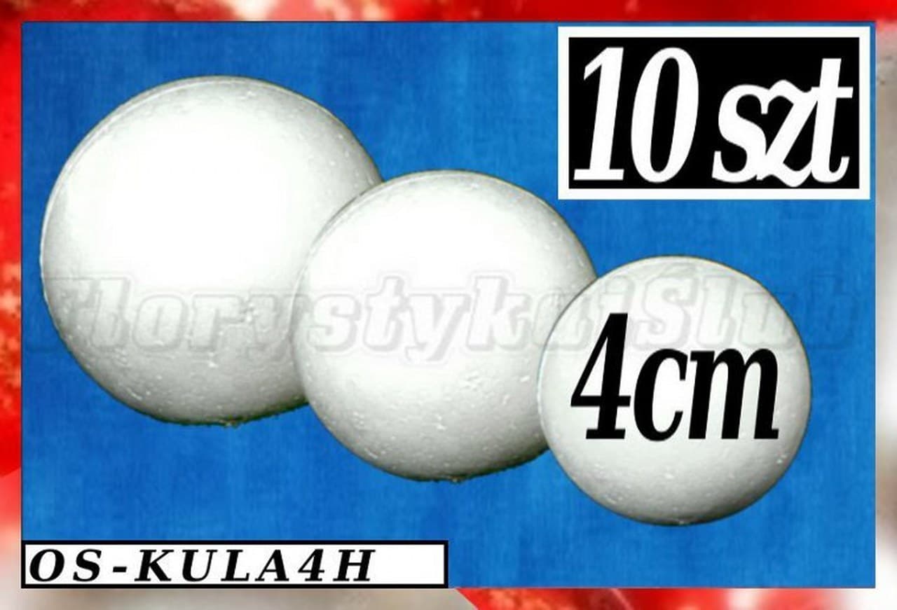 Kule Styropianowe śr. 4cm/10szt.