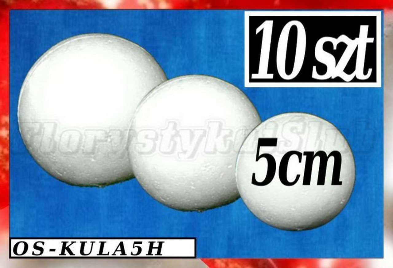 Kule Styropianowe śr. 5cm/10szt.