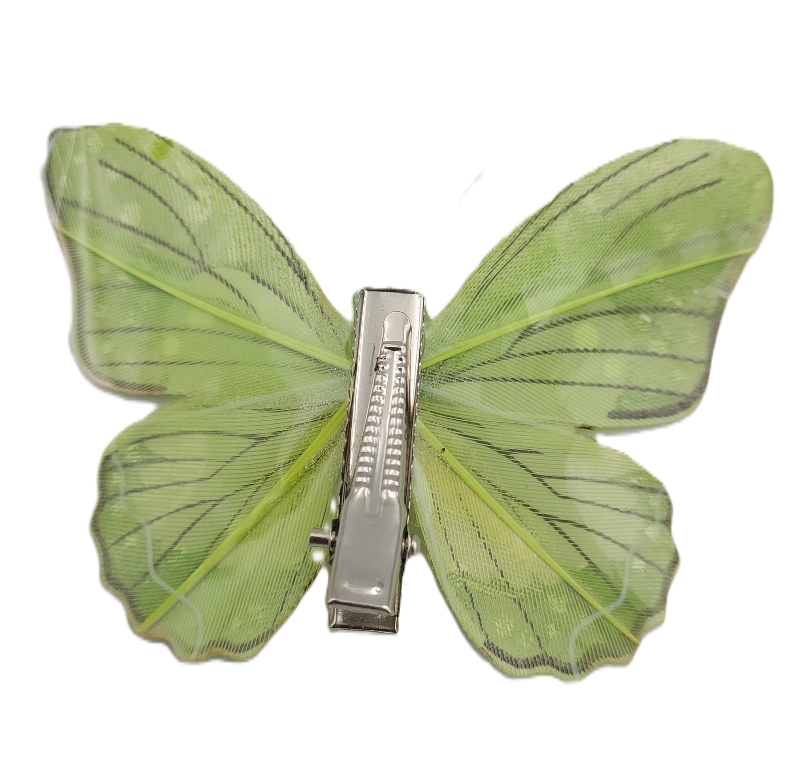 Sztuczne kolorowe motyle szer. 7cm, 12szt.