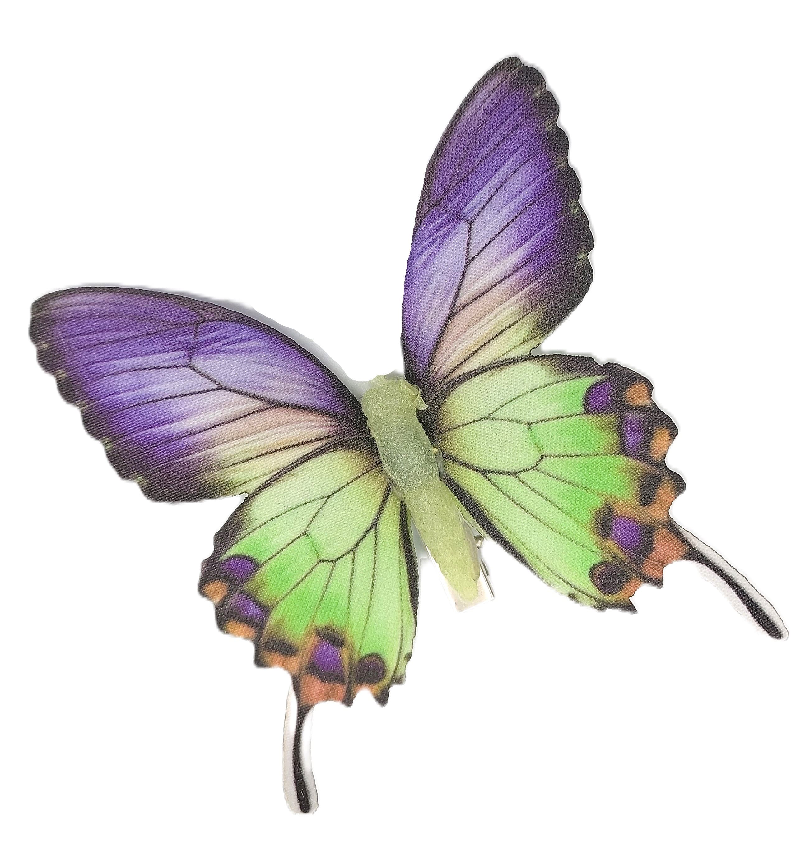 Sztuczne kolorowe motyle szer. 7cm, 12szt.
