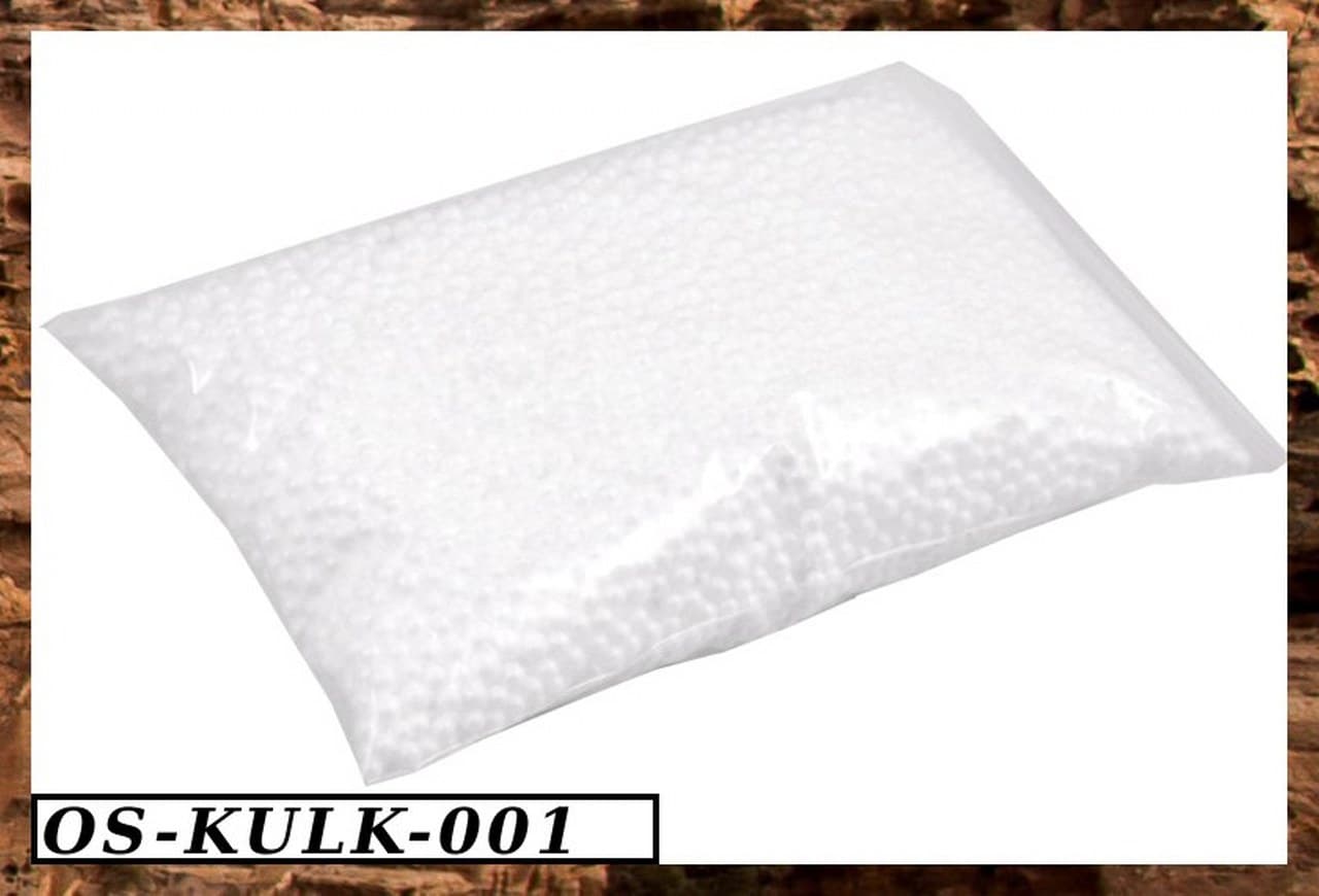 Kolorowe kulki styropianowe, 5mm, 0,5l, białe