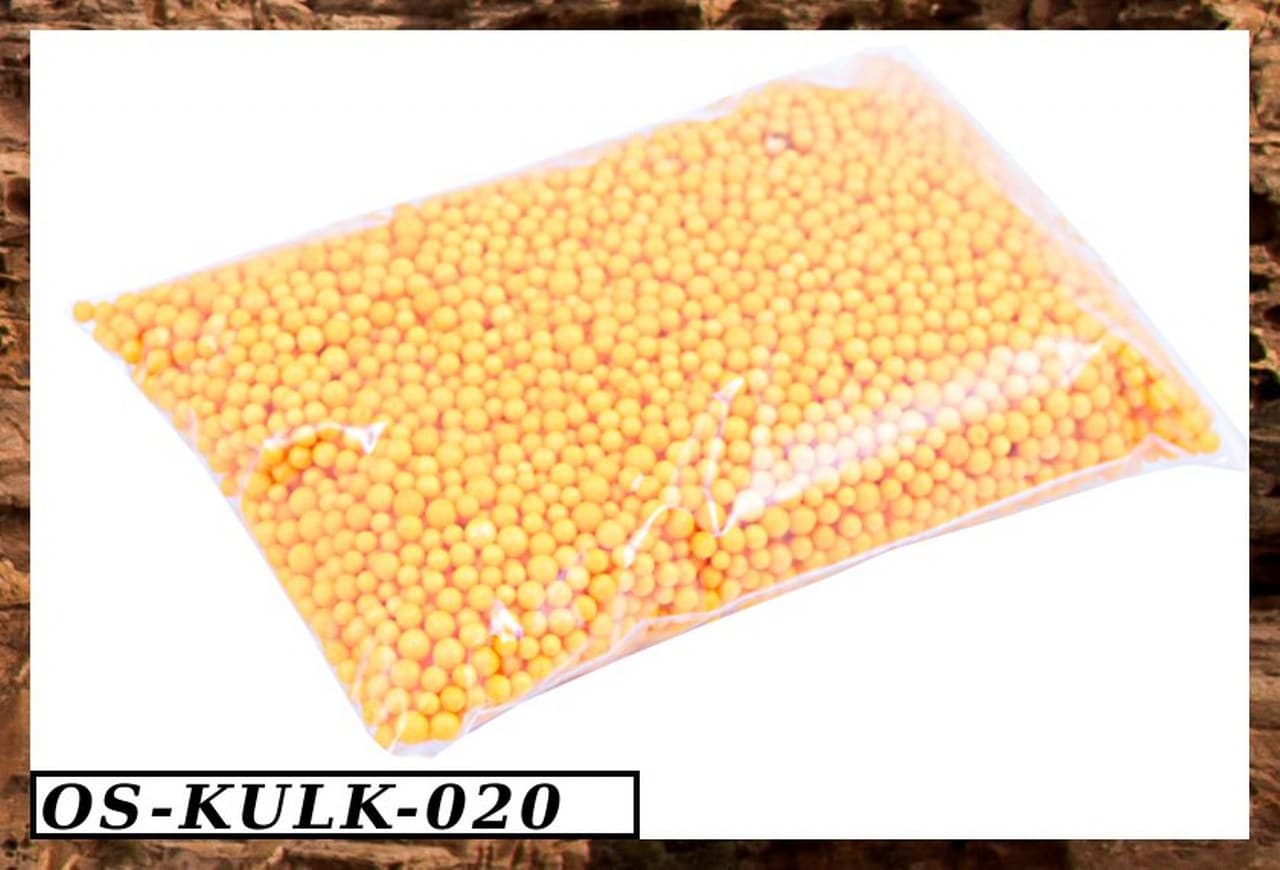 Kolorowe kulki styropianowe, 5mm, 0,5l, żółte