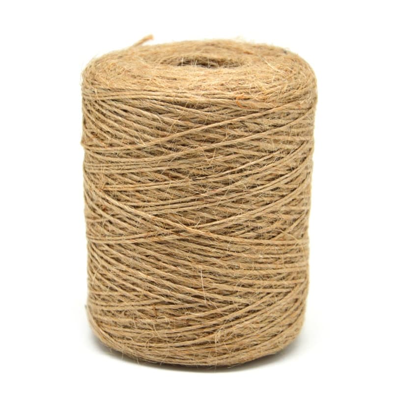 Sznurek jutowy naturalny, śr.1,5mm/73mb, 50 gramów