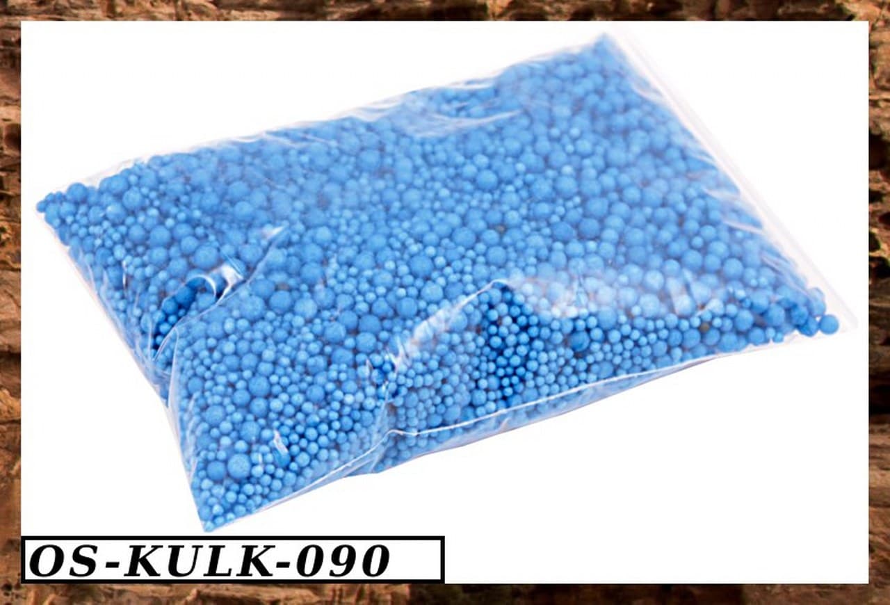 Kolorowe kulki styropianowe,5mm, 0,5l niebieski