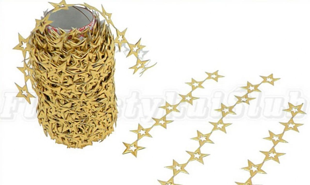 Aplikacje gwiazdka pusta metal. złota 1mb