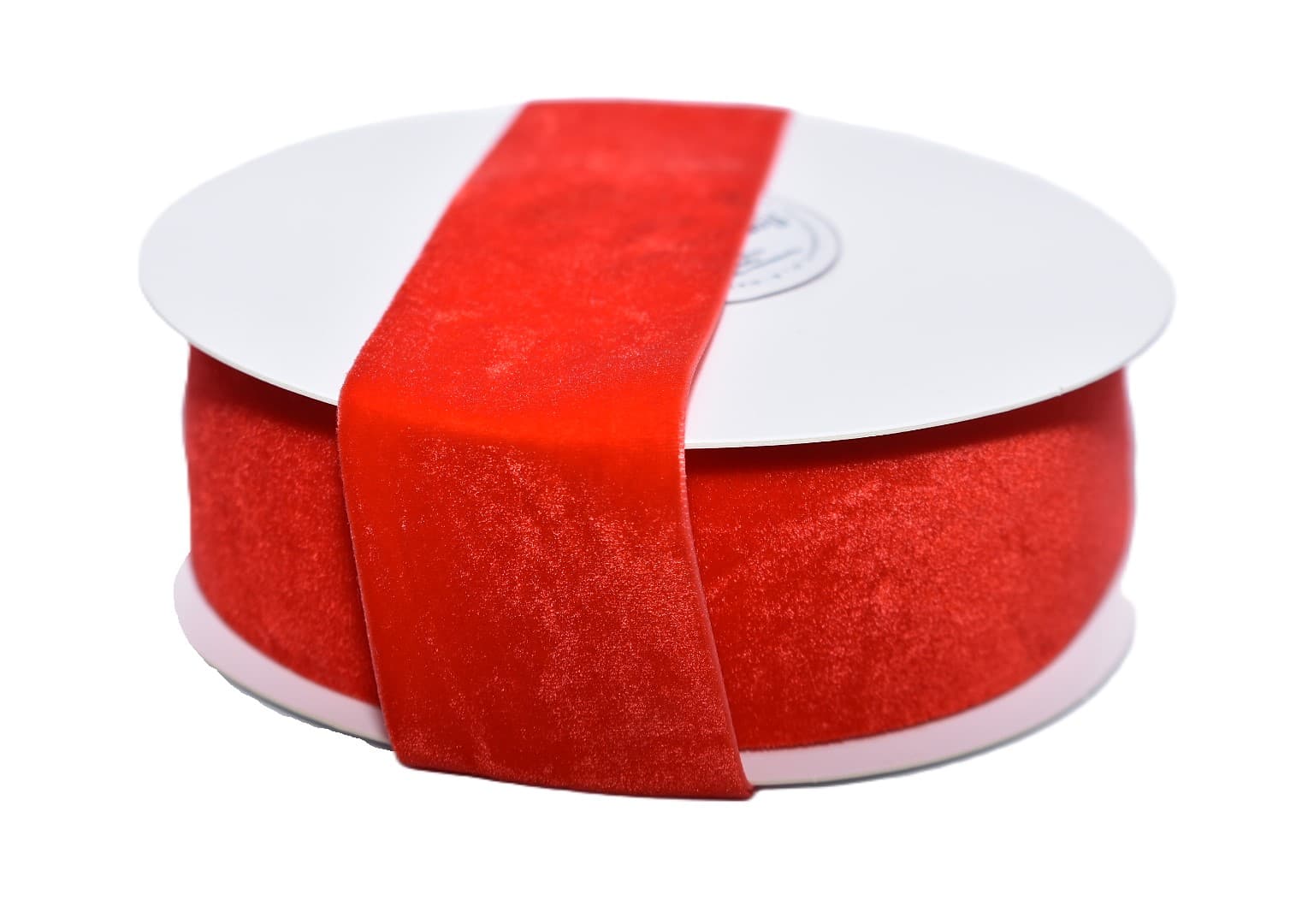 Wstążka aksamitna velvetowa, 38mm/9mb, czerwona