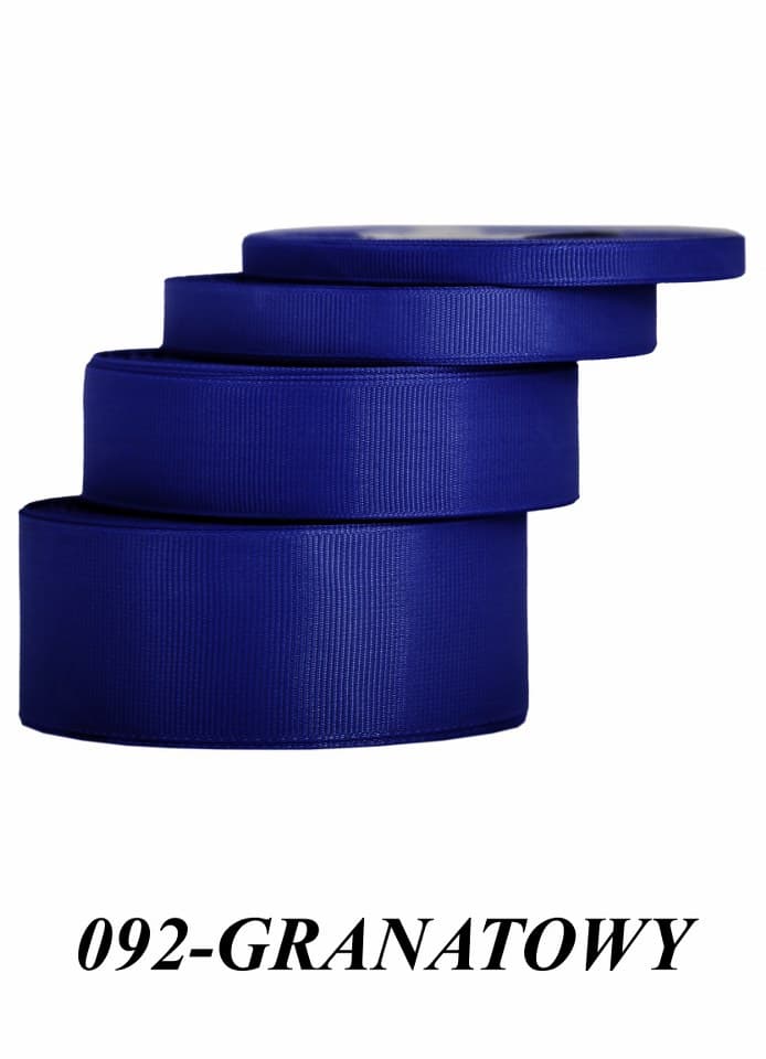 Wstążka rypsowa, 12mm/22mb, granatowa