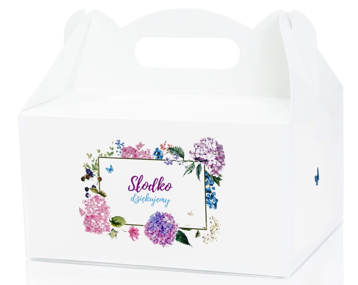 Pudełko tekturowe na ciasto 9x14x19, motyl