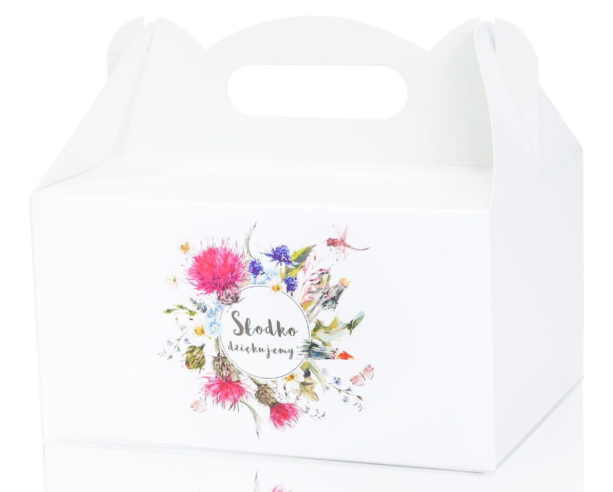 Pudełko tekturowe na ciasto 9x14x19, ważka