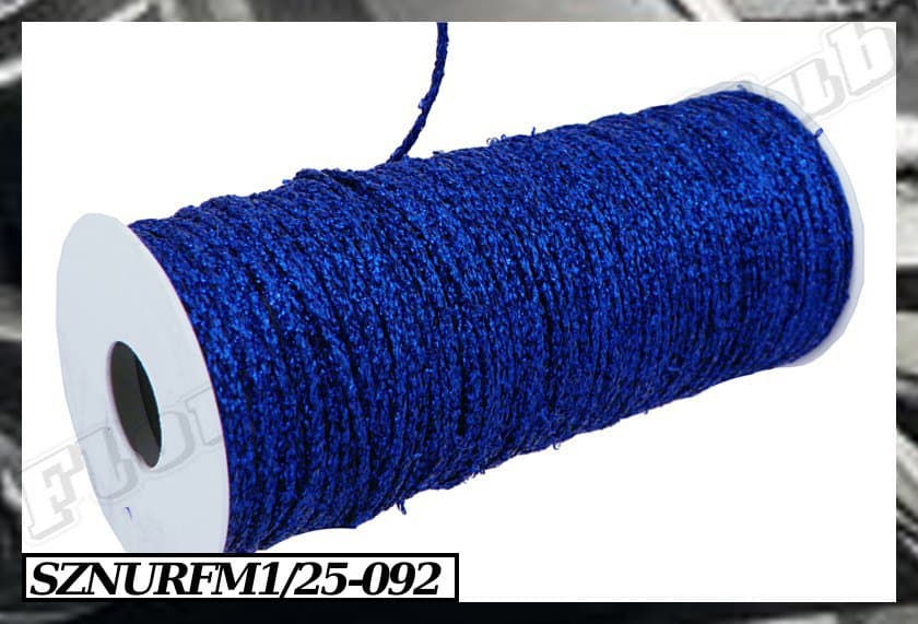 Sznurek florystyczny z drutem, 1mm/25mb, granatowy