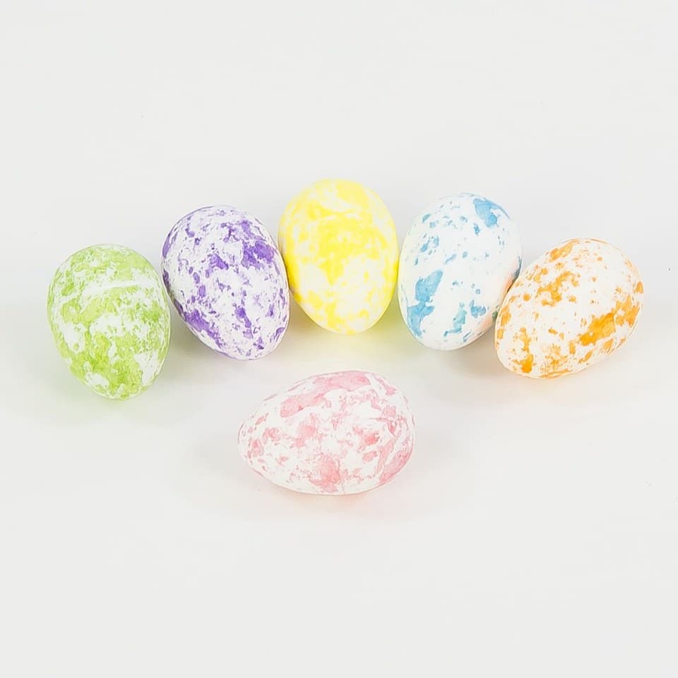 Jajko styropianowe kolorowe 2,5x3,5cm/24szt, mix