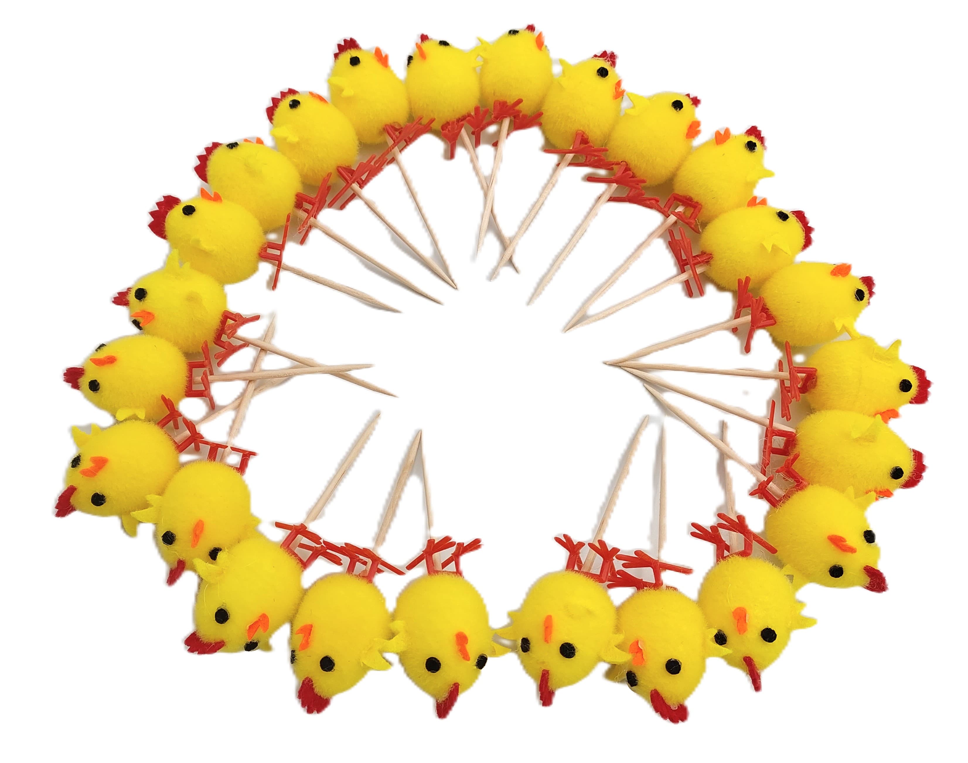 Kurczaki na piku 25x35mm/24sztuki