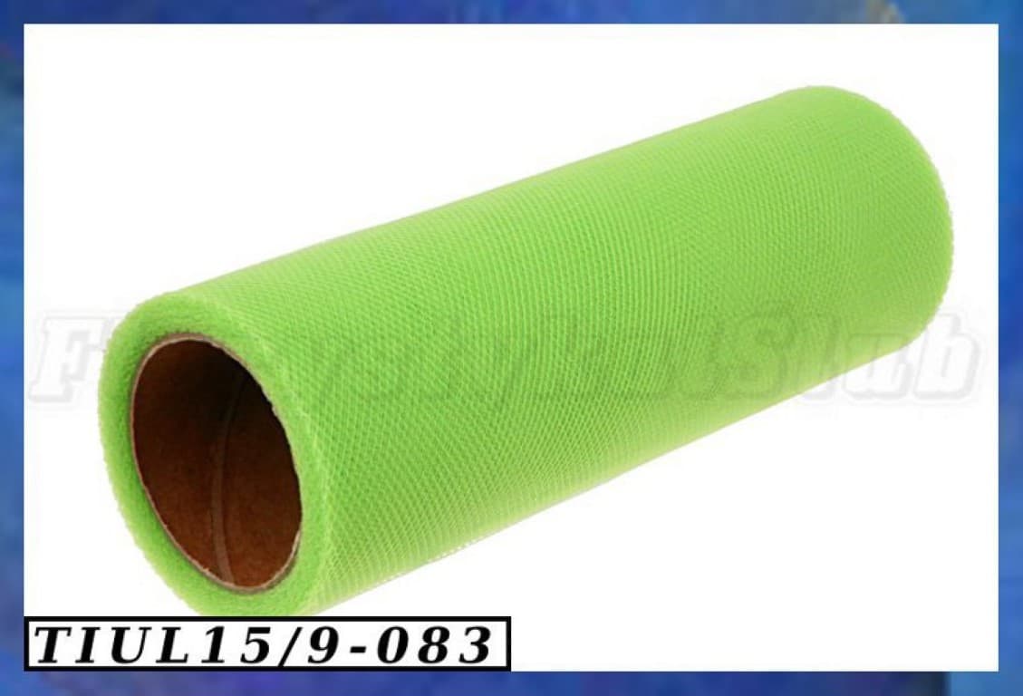 Tiul Drobny, 15cm/9m seledynowy